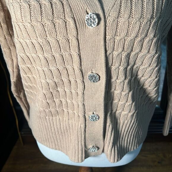 NWT Beautiful ANNE KLein Cardigan SWEATER XS. WT219 - Picture 7 of 9